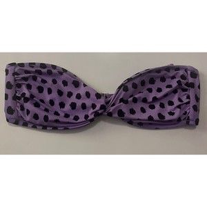 Victoria’s Secret purple Polka Dot Strapless Bikini Swim Top Size S/P